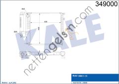 KALE 349000 MOTOR SU RADYATORU MAN/SANZ (KLIMALI) BMW M40 M43 M50 M52 E30 E36  BMW BİNEK MOTOR SU RADYATORU