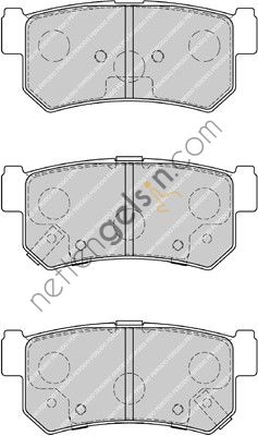 FERODO FDB1937 ARKA FREN BALATASI SSANGYONG ACTYON 2.0 2.3 2.7 2005-> DAEWOO MUSSO - REXTON  SSANGYONG BİNEK FREN BALATASI