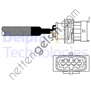 DELPHI ES10982-12B1 OKSIJEN SENSORU CORSA B   OPEL BİNEK OKSİJEN SENSÖRÜ