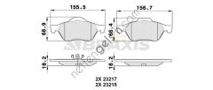 BRAXIS AA0080 ON FREN BALATASI LAGUNA III 2.0 / 2.0T 16V / 1.5DCI / 2.0DCI 10 / 07>LAGUNA 2.0 16V / 3.5 V6 / 2.0DCI / 3.0DCI  RENAULT BİNEK FREN DISK BALATA