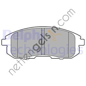 DELPHI LP2148 ON FREN BALATASI JUKE 1,6 2013 -> MAXIMA QX 1995 - 2003  NISSAN BİNEK FREN BALATASI