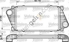 VALEO 816890 TURBOSARJ RADYATORU LT28-35-46 SPRINTER 901>905 96>06  MERCEDES BİNEK TURBO RADYATÖRÜ