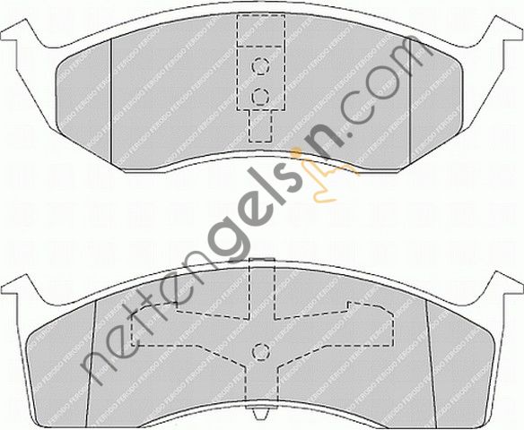 FERODO FDB1098 FREN BALATASI 4882107 (DELPHI LP1164 EŞDEĞERİ) CHRYSLER BİNEK FREN BALATASI (ÖN)