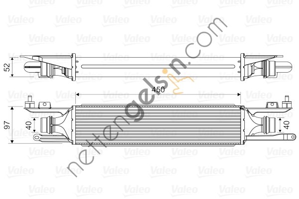 VALEO 818578 TURBO RADYATORU CORSA D Z13DTJ A13DTC Z13DTH Z13DTE Z13DTR  OPEL BİNEK TURBO RADYATÖRÜ