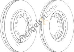 FERODO DDF464 FREN DİSKİ NİS D21-D22 TERRANO 277MM 402060F000 NISSAN