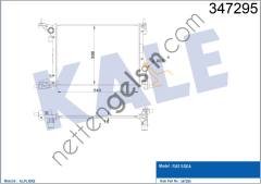 KALE 347295 MOTOR RADYATORU EGEA 1.4 BENZINLI (MT)  FIAT BİNEK MOTOR SU RADYATORU