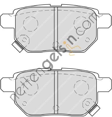 FERODO FDB4042 ARKA FREN BALATASI TOYOTA COROLLA AURIS 2007-> YARIS 1.0 1.3 2005-> VERSO 2009-> 0446602190 (BOSCH 0986TB3071 EŞDEĞERİ) TOYOTA BİNEK FREN BALATASI (ARKA)