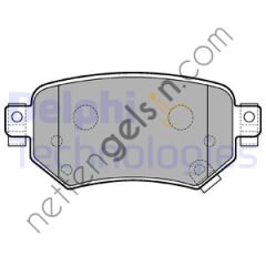 DELPHI LP3234 ON FREN BALATASI HONDA JAZZ 2008-2016 CITY SEDAN 2008-> CRZ 2010-2013 INSIGHT 1.3 HIBRIT 09->  HONDA BİNEK FREN BALATASI