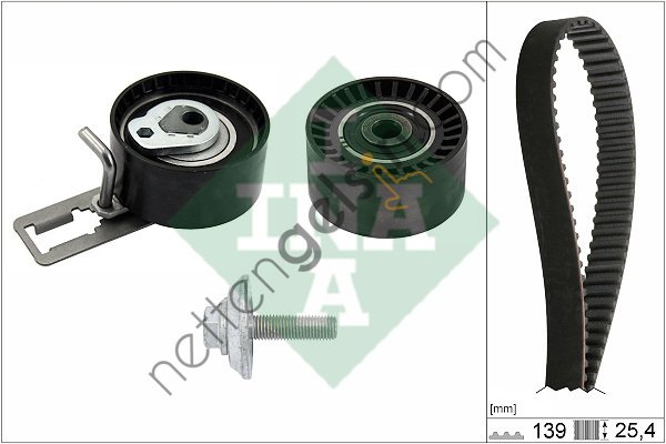 INA 530061010 TRIGER EKSANTRIK GERGI SETI 206 + T3E 208 207 DS3 C3 III DV4C FORD FIESTA 1.4TDCI EURO5 MOTOR 139 DIŞ KAYIŞ  PEUGEOT-CITROEN BİNEK TRİGER SETİ