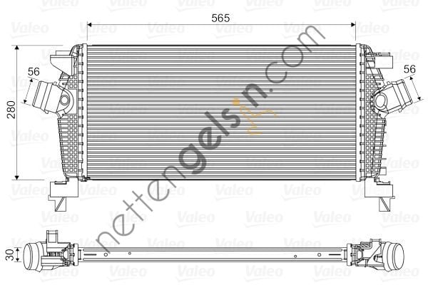 VALEO 818565 TURBO RADYATORU OPEL INSIGNIA OPEL ASTRA J CHEVROLET CRUZE  OPEL BİNEK TURBO RADYATÖRÜ