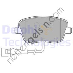 DELPHI LP1754 ON FREN BALATASI POLO 02>10 FABIA 00>10 IBIZA 02>05 ROOMSTAR 06>10 (FISLI)  VW-AUDI-SEAT-SKODA BİNEK FREN BALATASI