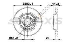 BRAXIS AE0781 ON FREN DISK AYNASI MG ZR ZS 1.8I 2.5I 2.0TD  MG BİNEK FREN DİSKİ