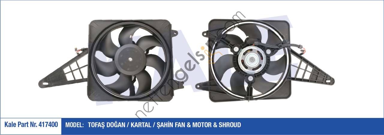 KALE 417400 FAN MOTORU M131 DKS KABLOLU  TOFAŞ BİNEK FAN MOTORU