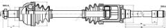 GKN 304621 AKS MİLİ KOMPLE E-46 ÖN xi/xd SAĞ 31607505200 BMW