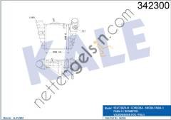 KALE 342300 TURBO RADYATORU (200X202X62) POLOCORDOBAFABIA 1,4TDI/1,9TDI 02>  VW-AUDI-SEAT-SKODA BİNEK TURBO RADYATÖRÜ
