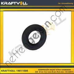 KRAFTVOLL 19011008 KOMPRESÖR KEÇESI SIYAH HARRISON/ GM Ø int 15,2 mm Ø est 29,6 mm (10 ADET)  GENEL BİNEK KLIMA SISTEM ÜRÜNLERI