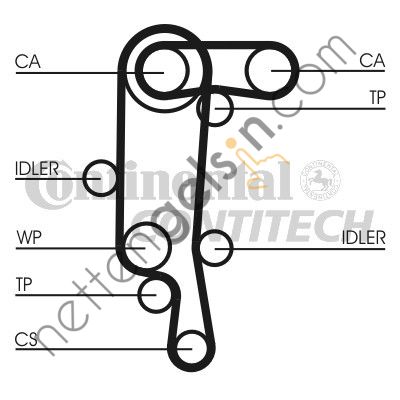 CONTITECH CT:CT957 KAYIŞ VW TRİGER 1.4 16V POLO SET 130+58 036109119B VW