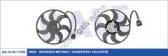 KALE 417200 FAN MOTORU TRANSPORTER T5 1,9TDI 2,5TDI (BUYUK OLAN 450W 420MM) AXB AXC AXD 03>10  VW-AUDI-SEAT-SKODA BİNEK FAN MOTORU