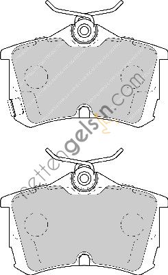 FERODO FDB1506 ARKA FREN BALATASI HONDA ACCORD VII 98-02  HONDA BİNEK FREN BALATASI