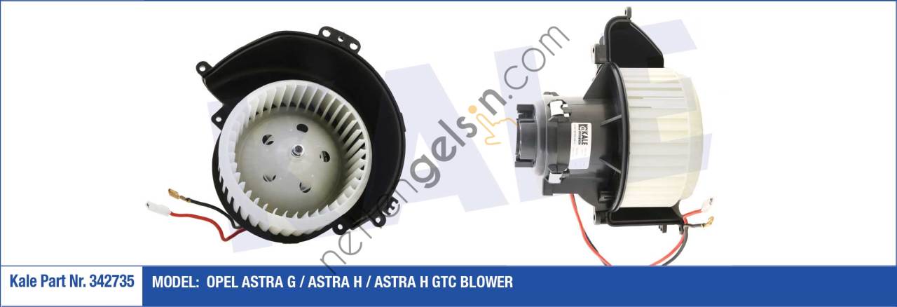 KALE 342735 KALORIFER MOTORU OPEL ASTRA G / ASTRA H / ASTRA H GTC 12V   OPEL BİNEK KALORİFER MOTORU