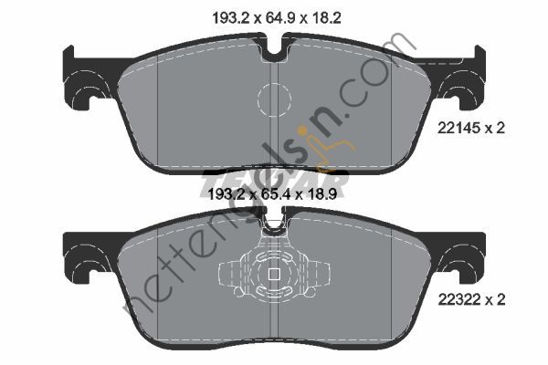 TEXTAR 2214501 FREN BALATASI RANGE ROVER VELAR-F-PACE TD4 ÖN LR090689 LAND ROVER