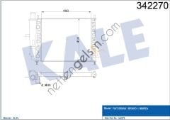 KALE 342270 MOTOR RADYATORU BRAVA BRAVO I MAREA 1,4 / 1,6 16V / 1,4 (KLIMASIZ)  FIAT BİNEK MOTOR SU RADYATORU