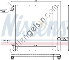 NISSENS 64314 RADYATÖR RANGE ROVER III 4.4 İ PCC000850 LAND ROVER