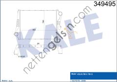 KALE 349495 INTERCOOLER VOLVO FM 9 / FM 12  VOLVO AĞIR VASITA TURBO RADYATÖRÜ