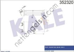 KALE 352320 TURBO INTERCOLL RADYATORU P206 CC 1,6HDI 16V  PEUGEOT-CITROEN BİNEK TURBO RADYATÖRÜ