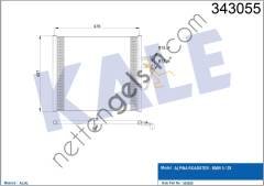 KALE 343055 KLIMA RADYATORU BMW M52 M54 M62 S62 E39 Z8-E52 96>03  BMW BİNEK KLİMA RADYATÖRÜ