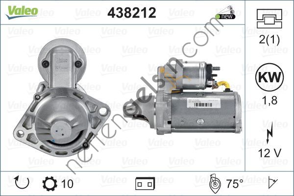 VALEO 438212 MARS MOTORU FIORINO DOBLO CORSA C D ASTRA H J MERIVA A B 1,3 MULTIJET  FIAT BİNEK MARŞ MOTORU