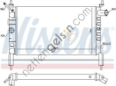 NISSENS 632761 RADYATÖR OPEL ASTRA F 1.4-1.6 MAN.KLİMASIZ 1300154 OPEL