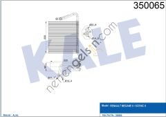 KALE 350065 EVAPORATOR RENAULT MEGANE II SCENIC II  RENAULT BİNEK EVAPARATOR