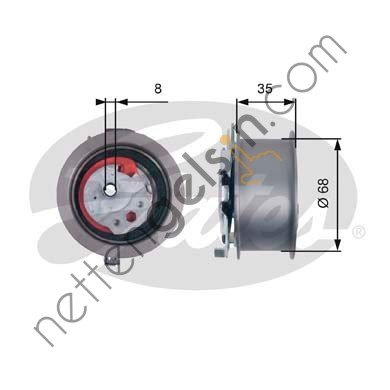 GATES GT:T43181 GERGİ KASNAĞI TRİGER VW 2.0 TDİ PASSAT,GOLFVI 35mm 03L109243E VW