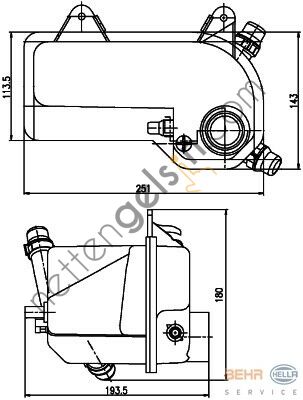 BEHR CRT204000S RAD. SU DEPOSU E 53 M 62(CRT204000S) 17107514964 BMW