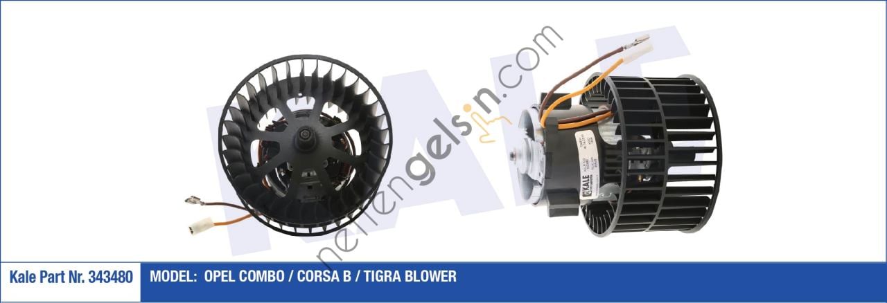 KALE 343480 KALORIFER MOTORU OPEL COMBO / CORSA B / TIGRA 12V  OPEL BİNEK KALORİFER MOTORU