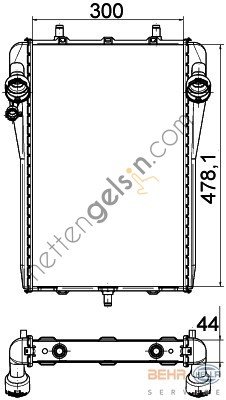 BEHR CR1397000P RADYATÖR PORSCHE 911 (996) 3,6 Turbo(CR1397000P) 99610613272 PORSCHE
