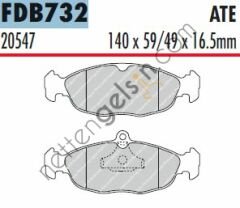 FERODO FDB732 ON FREN BALATASI VECTRA A ASTRA F CORSA A B COMBO B  OPEL BİNEK FREN BALATASI