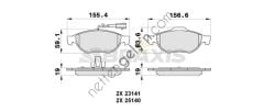 BRAXIS AB0274 ON FREN BALATASI 147 937 1.6 / 2.0 01> 156 1.6 / 1.8 / 1.9 / 2.0 / 2.4 / 2.5 01>  ALFA ROMEO BİNEK FREN BALATASI