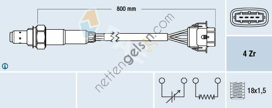 FAE FA:77247 OKSİJEN SENSÖRÜ OPEL AST.G/H/VEC.B/C Z18XE P1 855356 OPEL