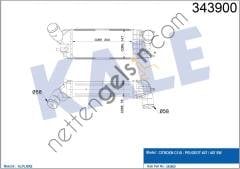 KALE 343900 TURBO SOGUTUCU RADYATOR (INTERCOLL) C5 P407 1,6HDI 2,0HDI 08> OLCU: (300×147×76)  PEUGEOT-CITROEN BİNEK TURBO RADYATÖRÜ