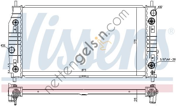 NISSENS 69016 RADYATÖR CRYSLER 300 m 2.7 -3.5 V6 24V 98-04 5010359 CHRYSLER