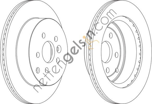 FERODO DDF1609 ARKA FREN DISKI FREELANDER 2 2.0-3.2 TD  LAND ROVER BİNEK FREN DİSKİ