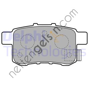 DELPHI LP2145 ARKA FREN BALATASI ACCORD 2,0I/2,4I/2,2I-DTEC 07/08-> ACCORD 2,0I 07/08-> MEKANIK SANZIMANLI  HONDA BİNEK FREN BALATASI