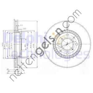 DELPHI BG4049C ON FREN DISKI (CIFTLI PAKET) OPEL AGILA / SUZUKI SPLASH, SWIFT 02/05>  SUZUKI BİNEK FREN DİSKİ