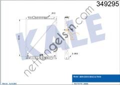 KALE 349295 RADYATOR MOTOR MERCEDES BENZ ACTROS (CERCEVELI) (AT)  MERCEDES AĞIR VASITA MOTOR SU RADYATORU