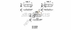 BRAXIS AB0366 ARKA FREN BALATASI GRAND CHEROKEE II 2,7CRD 10/01-->GRAND CHEROKEE III 5,7 V8/3,7 V6 06/05-->  JEEP BİNEK FREN BALATASI