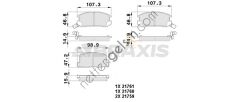 BRAXIS AB0390 ARKA FREN BALATASI TOYOTA MR2  TOYOTA BİNEK FREN BALATASI