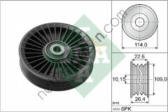 INA 532010810 GERGİ KASNAĞI 651/611/612/274 ( BÜYÜK ) AST.G 2.0 A6112340293 MERCEDES