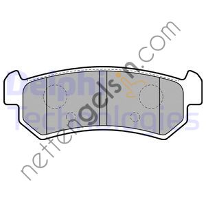 DELPHI LP1910 ARKA FREN BALATASI NUBIRA 1,6-1,8 07/03--> LACETTI 1,4-1,6-1,8 02/04-->  DAEWOO BİNEK FREN BALATASI